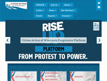 Tablet Screenshot of citizenactionwi.org